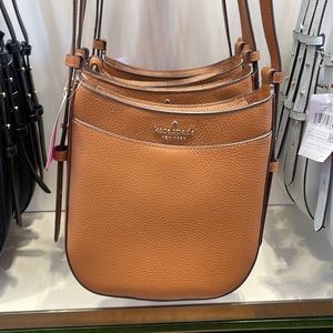 Kate Spade Leila North South Crossbody Warm Ginger